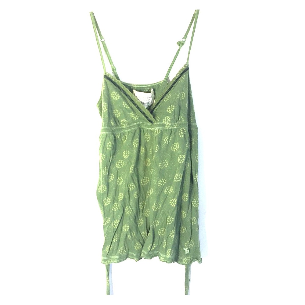Abercrombie & Fitch Small Green Summer Halter Top